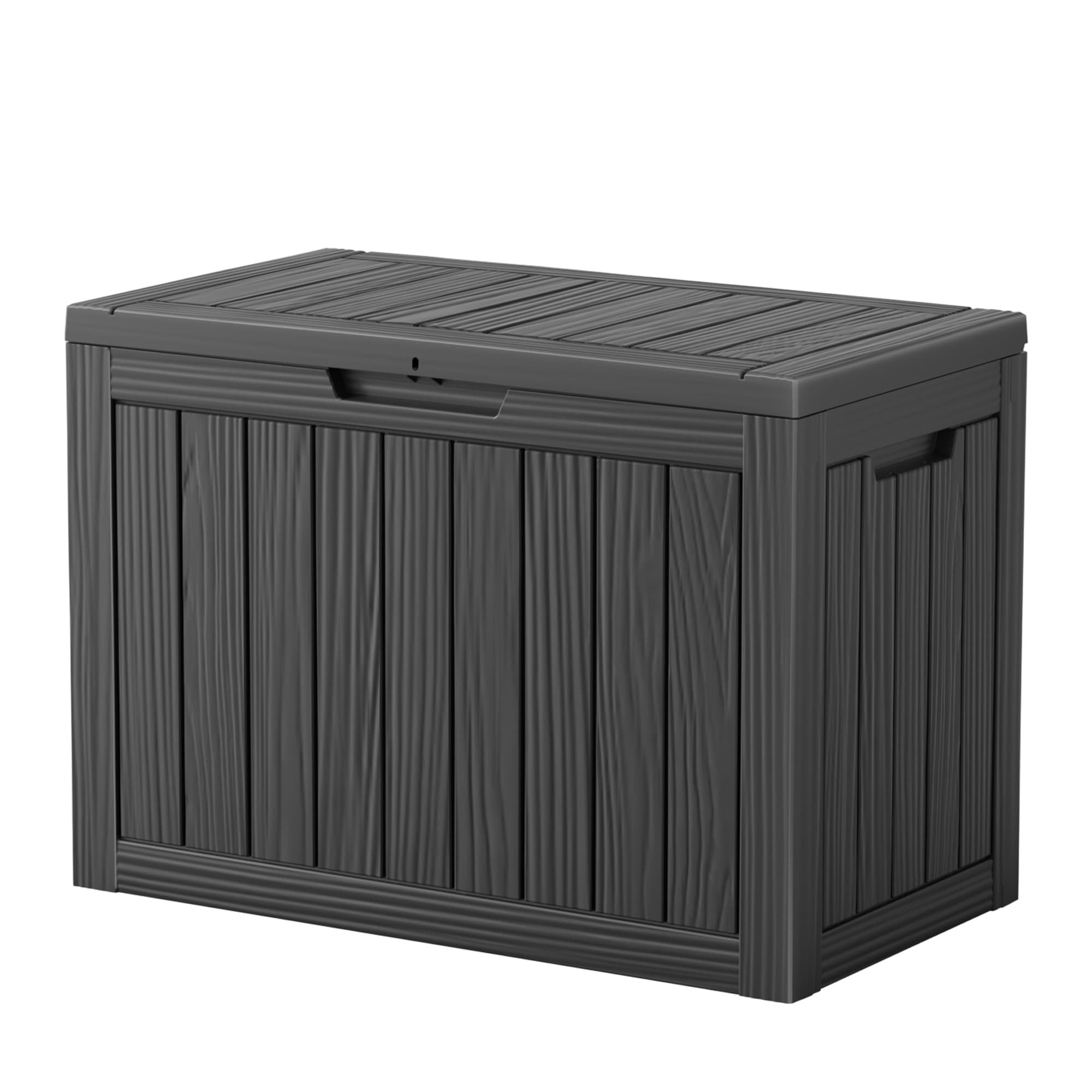 MAYEERTY 45 Gallon Outdoor Deck Box, Large Capacity Storage Box for Patio Furniture Cushions, Pillow Outdoor Indoor, Black