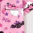 thumbnail image 6 of MEZZALL Women Lovely Halloween Cartoon Print Pajama Set Lapel Collar Button Closure Chest Pocket Short Sleeve Top Elastic Waist Shorts Loungewear Sleep Set For Holiday 2 Piece Breathable Pjs, 6 of 9