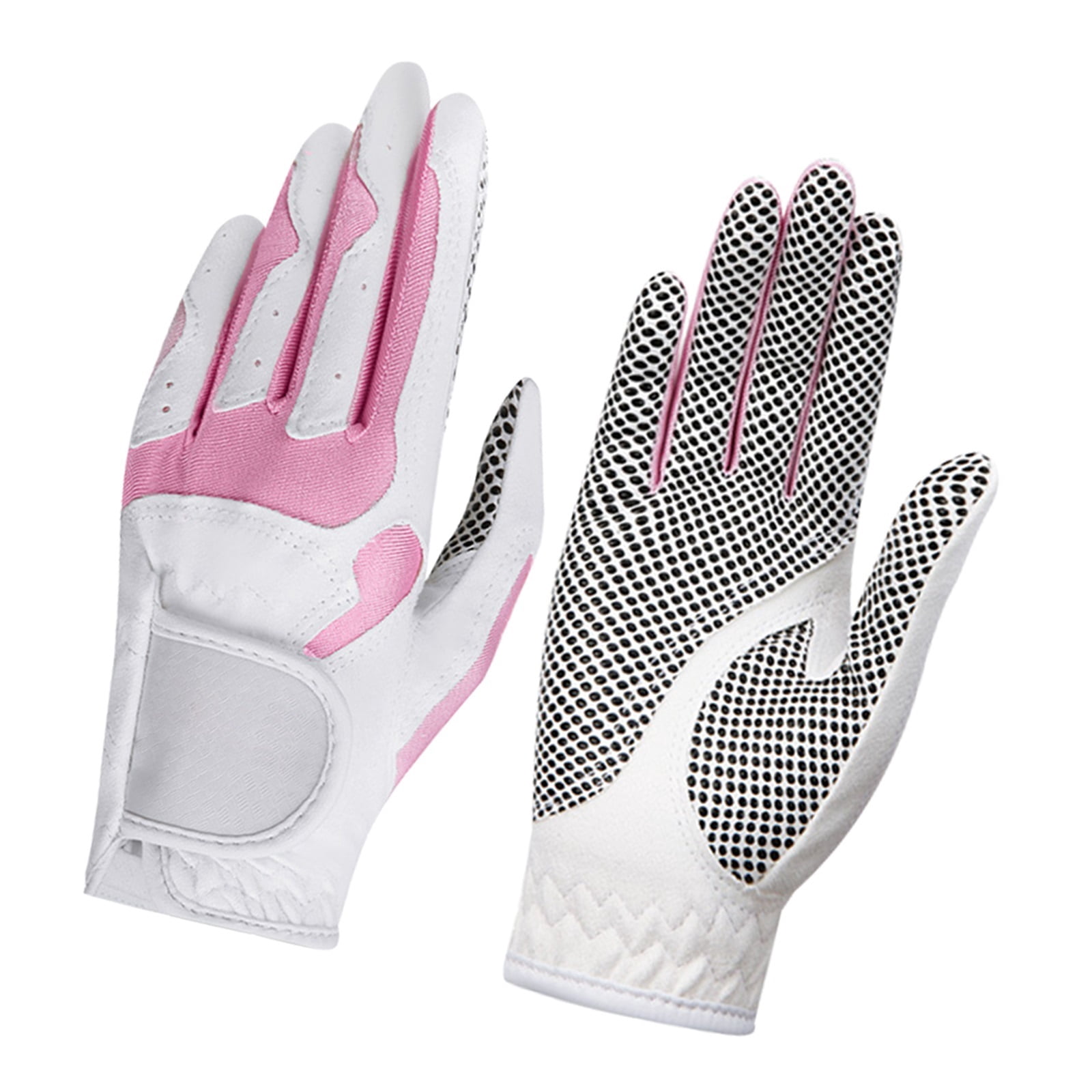 1 Pair Golf Gloves Women Anti-slip Microfiber Cloth Mitten Elastic Glove