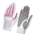 thumbnail image 2 of 1 Pair Golf Gloves Women Anti-slip Microfiber Cloth Mitten Elastic Glove ,Flexible and Comfortable, 2 of 7