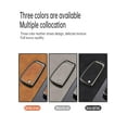 thumbnail image 7 of Folding Key Fob Cover Compatible with Nissan Rogue Rogue Select Rogue Sport Sylphy Pulsar Sentra Accessories Leather& Zinc Alloy Key Case Holder with Keychains-2 Button, 7 of 7