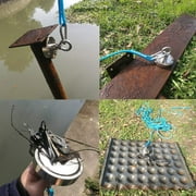 1300LBS Sea Fishing Kit Neodymium Magnet Detector Thick Eyebolt Treasure Hunt+ 15M Rope+Hook+Gloves