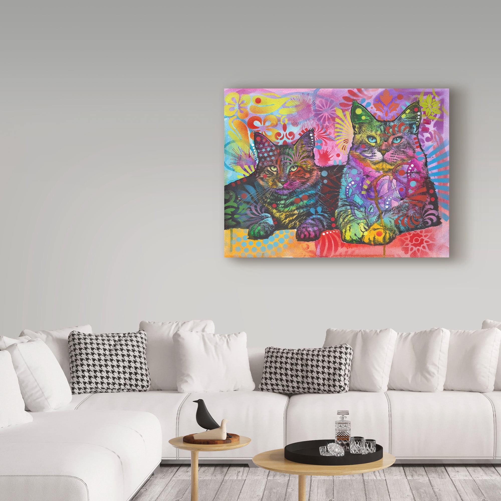 Trademark Fine Art '2 Cats' Canvas Art by Dean Russo