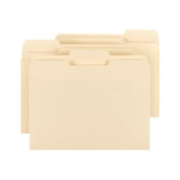 Smead - Fichier à Barre Plate - pour Lettre - à Onglets - manila (Pack de 50)