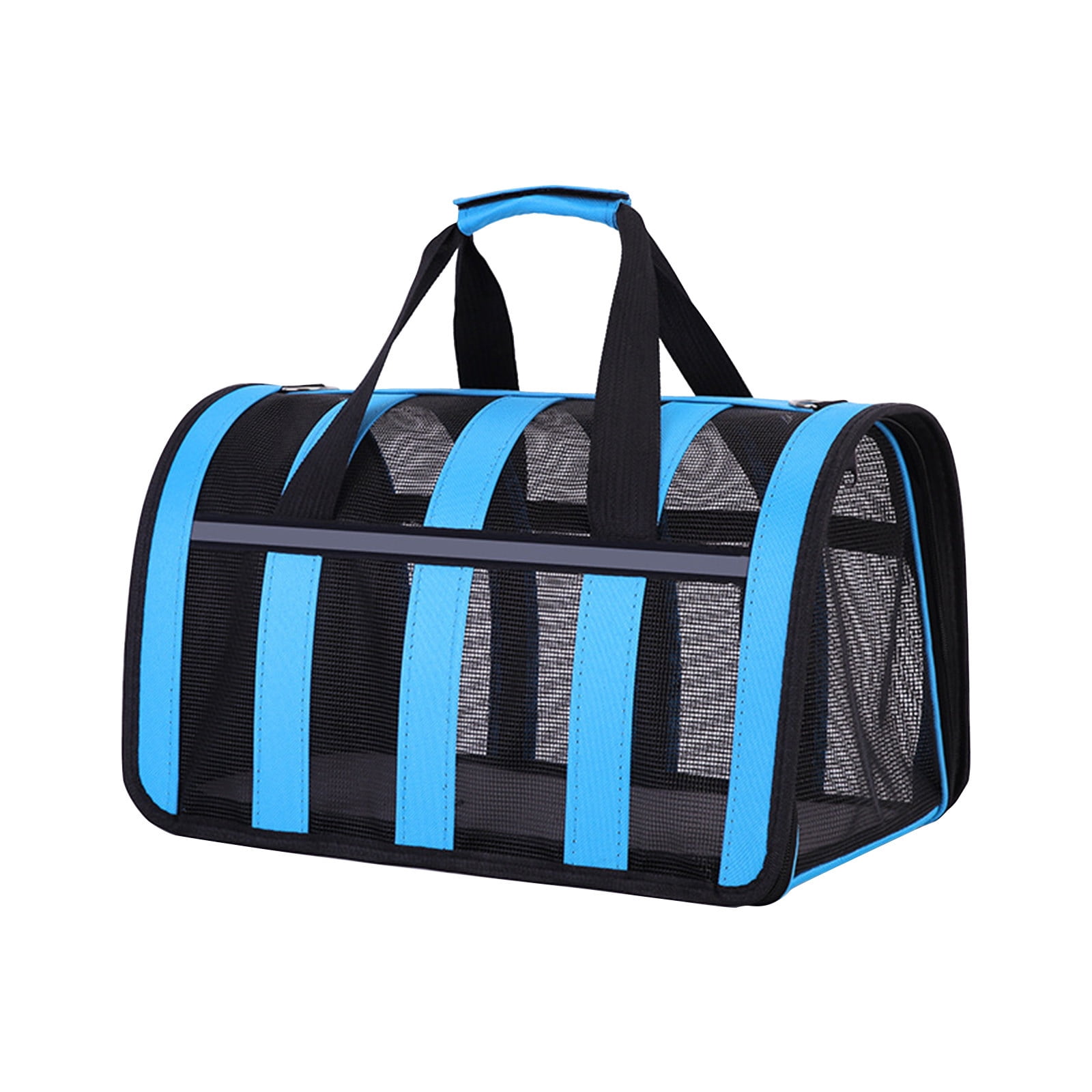 Kuroiy Soft-Sided Pet Carrier for Small and Medium Cats Dogs | Lightweight Foldable Travel Bag | Durable Polyester Cloth with Mesh Ventilation | Adjustable Strap | 40x27x24cm | 1 Pack