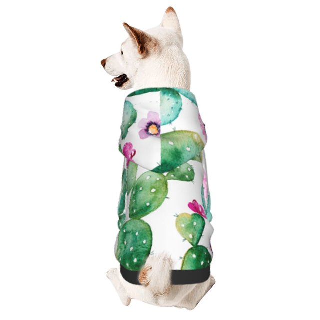 Balery Cactus Plants Sudadera con Capucha para Perros Pequeños – Ropa para Mascotas, Disfraz para Perros y Gatos, Ideal para Fiestas y Cosplay-X-Small