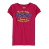 Aeropostale Girls PSNY Graphic T-Shirt, Pink, 4