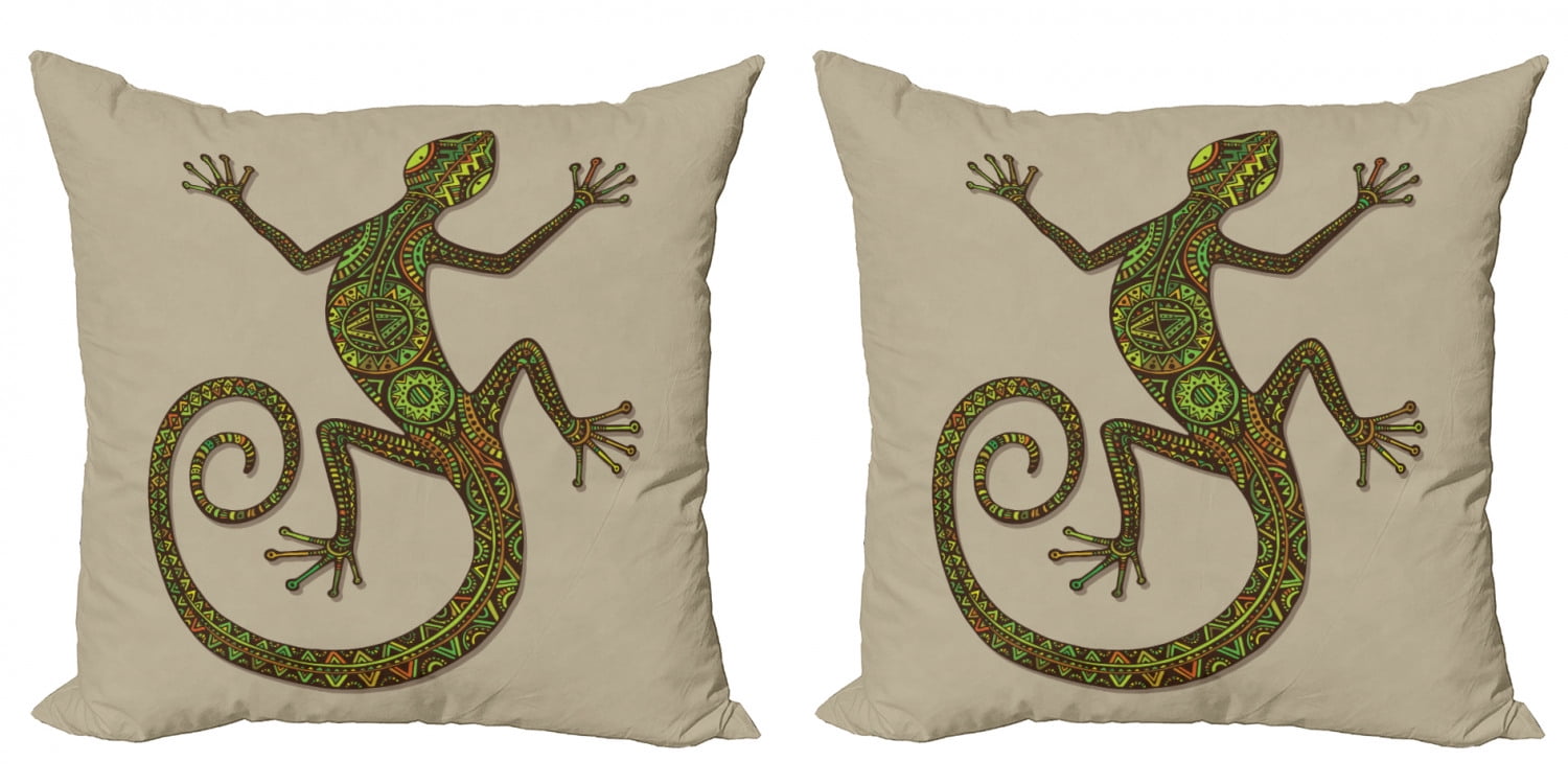 Reptile Gecko Colorful Lizard Throw Pillow Multicolor 18x18 Art designs Multicoloured Reptile Gecko Colorful Lizard Throw Pillow Multicolor 18x18 Art designs Multicoloured