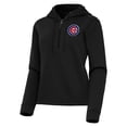 thumbnail image 2 of Women's Antigua  Black Chicago Cubs Contemporary Quarter-Zip Hoodie, 2 of 3