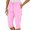Pink, variant on NinXxx Women's High Waisted Slim Wide Leg Cropped Slacks Thin Medium Green M