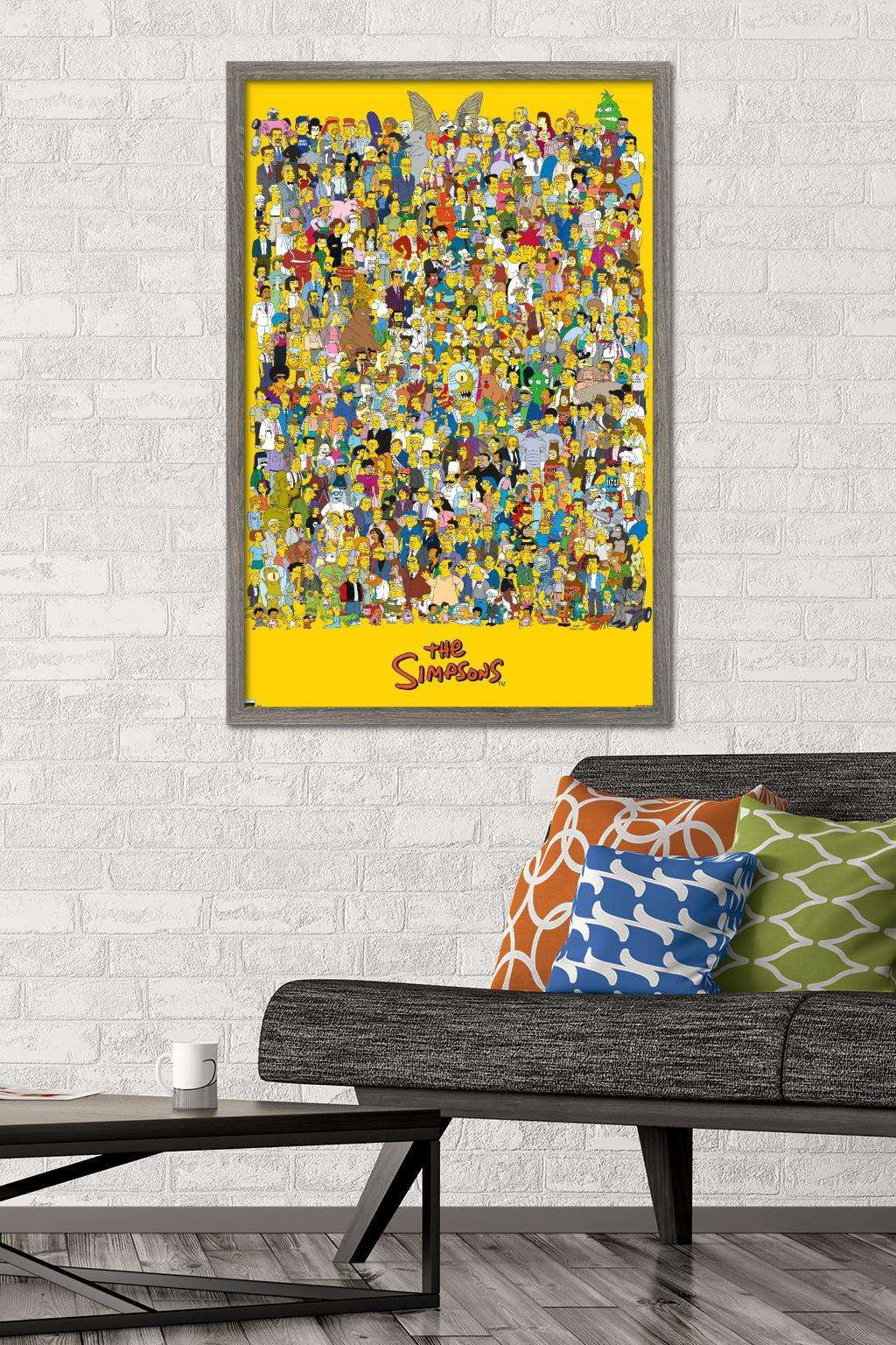 The Simpsons - Universe 21 Wall Poster, 22.375" x 34", Framed