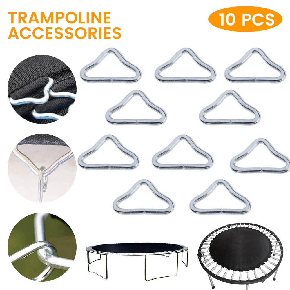 10x Triangle Rings Buckle Loop Ring V-rings Trampoline Mat Parts Replacement 