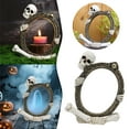 thumbnail image 2 of Halloween Skeleton Picture Frame, Spooky Skull & Bone - Festive Haunted House Accent for Displaying Photos, Home & Party Decoration - White, 2 of 7