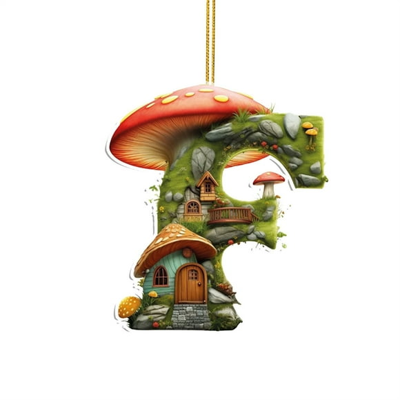 Diceymbol Mushroom Christmas Banner Mushroom Christmas Decorations Mushroom Party Decor Mushroom Garland Mushroom Decorations Fairy Christmas Decorations