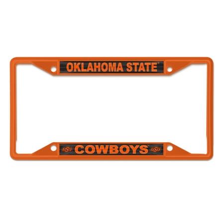 NCAA Oklahoma State Team Colored Small Over Small License Plate Frame