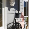 thumbnail image 2 of UBesGoo 1 Pack Wood Rocker  for Outdoor and Indoor, Patio Wood Rocking Chairs for Deck, Yard, Black, 2 of 9