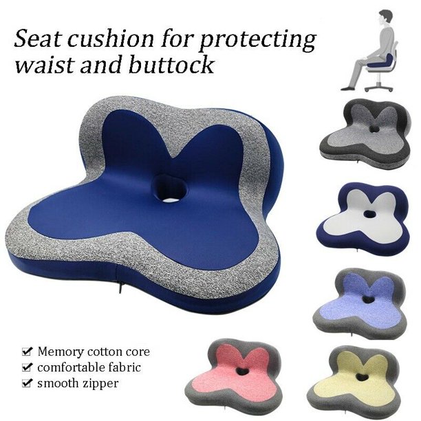 Memory Foam Office Chair Seat Cushion Pad Lumbar Back Support Pillow