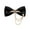 Black-U3, variant on MENDENG Adjustable Bowtie Mens Black Bow Ties for Men with Rhinestone Brooch Chain Pre Tied a2