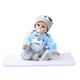 thumbnail image 2 of Muñeca de bebé recién nacida perfecl 22 pulgadas bebé Reborn trajes azules para niños de 3 o más, 2 of 8