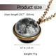thumbnail image 4 of Collar de cielo estrellado del universo, colgante retro decorativo divertido y hermoso para mujer y hombre (patrón número 11), 4 of 4