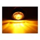 thumbnail image 3 of Paquete mixto de 3 luces LED de posición laterales redondas de 3/4 de pulgada, 10 ámbar, 10 rojas y 10 blancas, montaje empotrado para remolque, camión, barco, autobús, a prueba de golpes, 12 V CC, 3 of 5