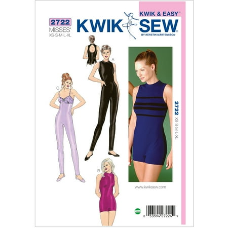 Kwik Sew Pattern Unitards, (XS, S, M, L, XL)