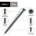 thumbnail image 5 of Deck Plus 48439 Exterior Screws, Gray Star-Drive, Composite Steel Deck Screws (#10 x 2-1/2"), 5 of 8