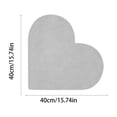 thumbnail image 2 of Heart-Shaped Felt Bulletin Board Decorative Pin Board Wall Organizer for Photos, in Gray, 15.75 x 15.75 inch, 2 of 5
