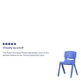 thumbnail image 5 of Blue Plastic Stackable School Chair with 13.25" Seat Height, PK5, 5 of 9
