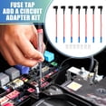 thumbnail image 2 of Unique Bargains 1 Set Universal 7pcs Car Fuse Tap Adapter 12V with 7pcs 25A Micro 2 APT APR Blade Type Fuse, 2 of 7
