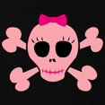 thumbnail image 3 of CafePress - Funny Pink Skull Kids Dark T Shirt - Dark T-Shirt Kids XS-XL, 3 of 4