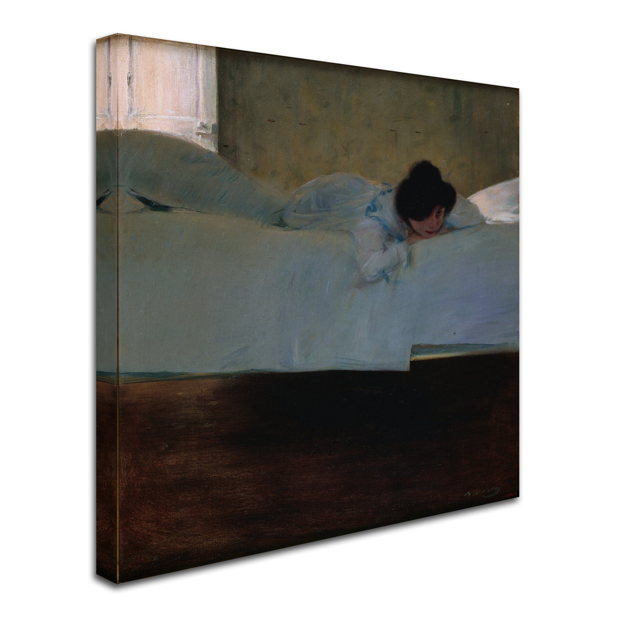 Ramon Casas 'Laziness' Canvas Art