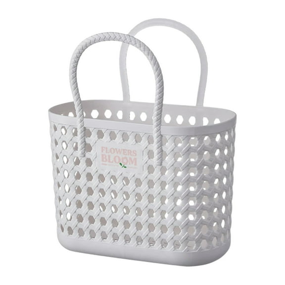 Inerposs Portable Bath Basket, Bathroom Storage Basket, Plastic Wash Basket, Flexible Storage Solution, Ideal for Home Use, Outdoor Activities