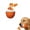 Orange, variant on Intelligent Bite Resistant Dog Teasing Ball Interactive Toy,Motion Activated Automatic Rolling Ball Toy,Suitable For Small/medium/large Dogs,360 ° Intelligent Automatic Rolling Ball.