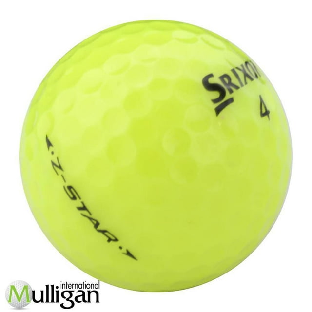 Mulligan - 36 Srixon Z-Star 4A Recycled Used Golf Balls, Yellow