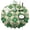 Lucky Four Leaf, variant on Irish Green Clover Shamrock Round Table Cloth,Wrinkle Free Table Cover with Polyester,Waterproof Reusable Tablecloths for Home Decor Summer Spring Picnic Dining Holiday (Round,60x60inch)
