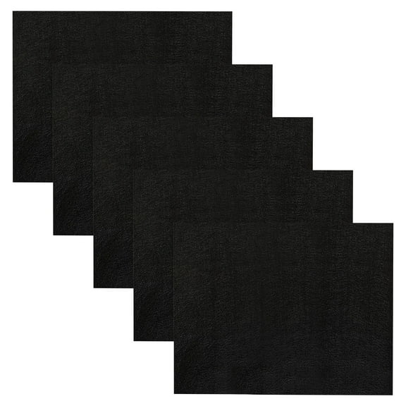 Clreance 5 Pcs 30*30 cm Black Felt Fabric,Absorbent Rags Glass Cloths No Lint Self-Adhesive Fabric Liners for Drawers and Boxes, A4 Size Felt Adhesive Sheet