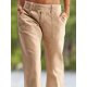 thumbnail image 5 of Pantalones elásticos de cintura baja para mujer con bolsillos Pantalones de vestir de pierna acampanada Pantalones pequeños para trabajo de oficina BusinessE-gray-low RiseX-Large, 5 of 5