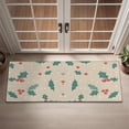 thumbnail image 2 of Beige Christmas Holly Pattern Door Rugs,Washable Non Slip Door Mats Indoor,Decorative Door Mats,Entry Mat Indoor for Entrance,Bedroom,Kitchen,Bathroom,16"x47", 2 of 6