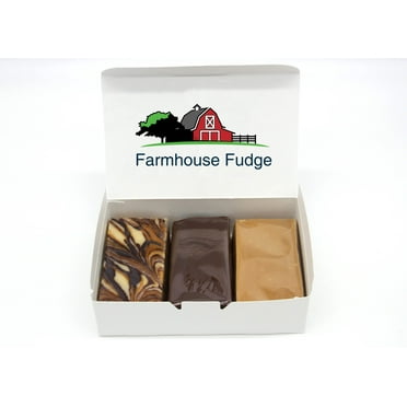 Farmhouse Fudge:  Peanut Butter Lovers Fudge 3 Piece Box (24 Ounces)