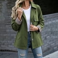 thumbnail image 2 of Tqcoqu Women's Lightweight Windproof Casual Trench Jacket Lapel Button Down Coat with Plaid Lining and Pockets, 2 of 9