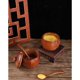 thumbnail image 4 of Caja de sal de madera de 2 piezas, salero con tapa y cuchara, caja de sal redonda, recipiente para sal, diseño de esquina redondeada, para sal, azúcar, té, café, especias, almacenamiento de cond, 4 of 4