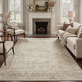 thumbnail image 2 of KUETH 5X7 Vintage Area Rugs Machine Washable Rugs for Living Room, Non Slip Flat Pile Rug with Rubber Backing, Boho Rug for Entryway Bedroom Dining Room Home Office, 2 of 5