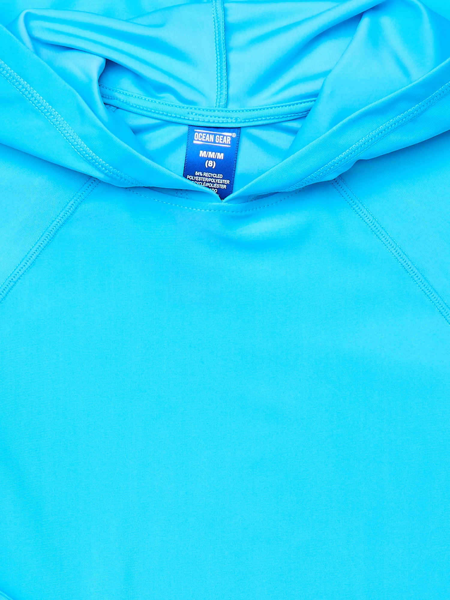 Ocean Gear Boys Hooded Rash Guard with Long Sleeves, Sizes 4-18