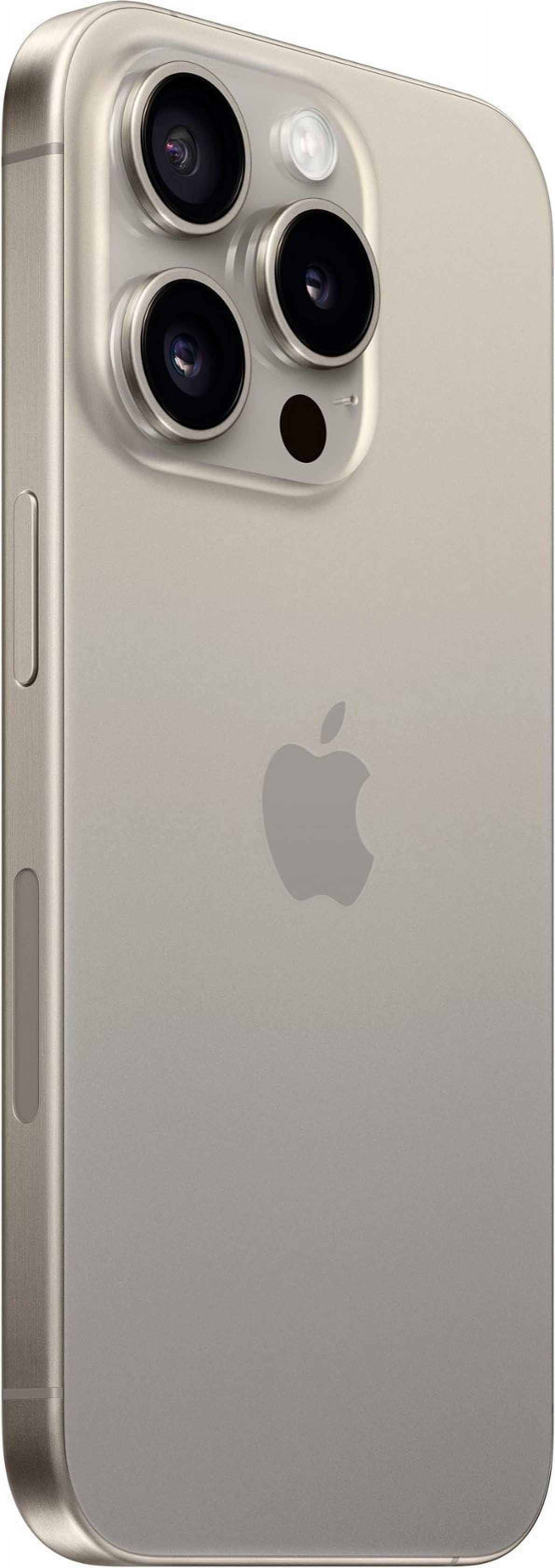 Restored Premium Apple iPhone 15 Pro - Fully Unlocked - 128 GB Natural Titanium (Refurbished)