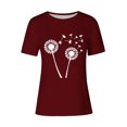 thumbnail image 4 of Kaemgyyd Chemise Grande Taille pour Femmes, T-Shirt Graphique Imprimé Mignon, Col Rond, Manches Courtes, Doux et Léger, 4 of 4
