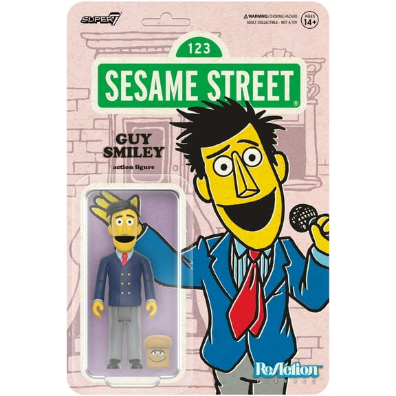Super7 - Sesame Street - ReAction Figures Wv2 - Guy Smiley (with Bread)