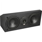 MTX MONITOR6C 100W RMS Dual 6.5 Two-Way Center Channel Speaker, Black Ash MTXMONITOR6C