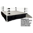 Figures Toy Company WWE AEW Compatible Wrestling Ring with Metal Posts