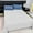 White, variant on Green Washed Cotton Fitted Sheet 150x230cm​​ - Extended Single Size Bedding with Elastic Corners